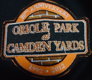 Baltimore Orioles Camden Yards 20th Annivesary Patch