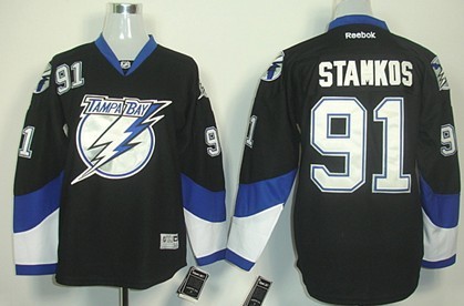 Tampa Bay Lightning #91 Steven Stamkos Black Kids Jersey on sale,for Cheap,wholesale from China