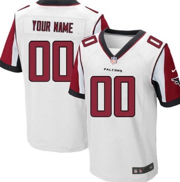 Men's Nike Atlanta Falcons Customized White Elite Jersey