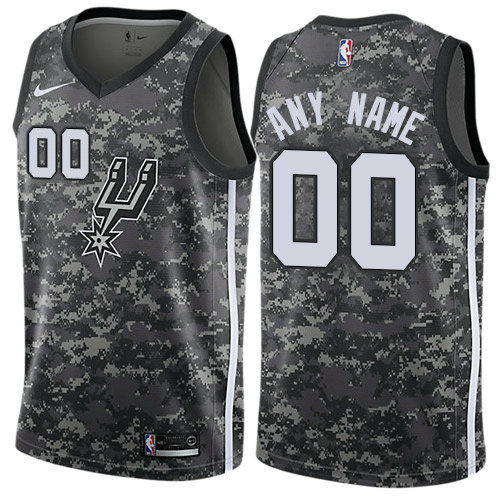 Men's Nike Spurs Personalized Black NBA Swingman 2020-21 City Edition Jersey on sale,for Cheap 