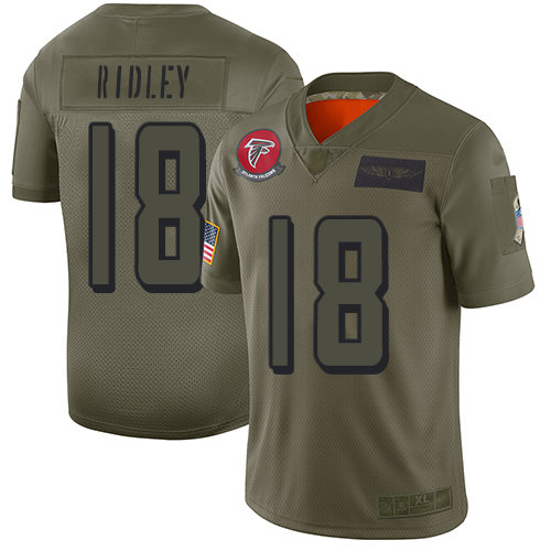 Nike Falcons #18 Calvin Ridley Camo Men's Stitched NFL Limited 2019 Salute To Service Jersey