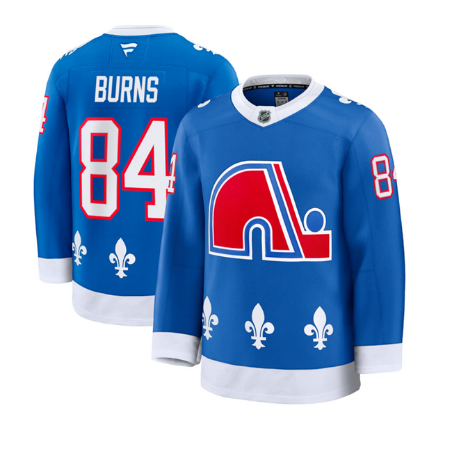 Men's Colorado Avalanche #84 Brent Burns Blue 2025 Alternate Stitched Jersey