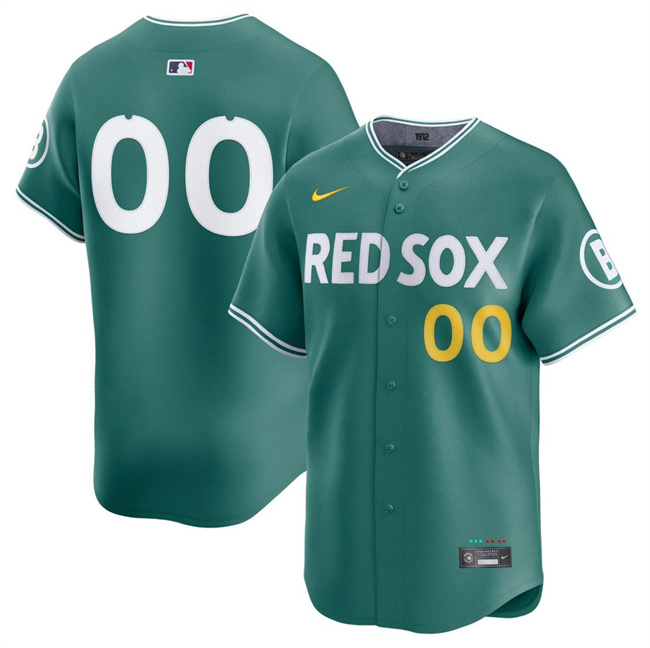 Men's Boston Red Sox ACTIVE PLAYER Custom Green 2025 City Connect Limited Stitched Baseball Jersey