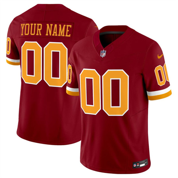 Men's Washington Commanders Active Player Custom Burgundy 2025 F.U.S.E. Throwback Limited Football Stitched Jersey