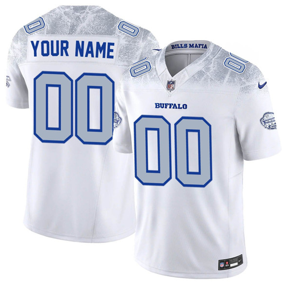 Men's Buffalo Bills Active Player Custom White 2025 F.U.S.E. “Rivalries” Vapor Untouchable Limited Football Stitched Jersey