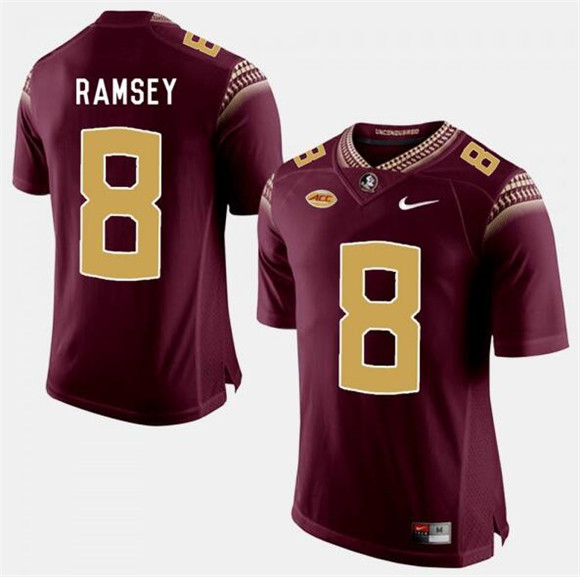 Florida State Seminoles #8 Jalen Ramsey Garnet Stitched Football Jersey