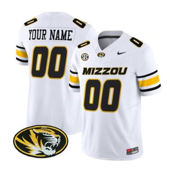 Men's Memphis Tigers ACTIVE PLAYER Custom White F.U.S.E. Vapor Limited Stitched Football Stitched Jersey