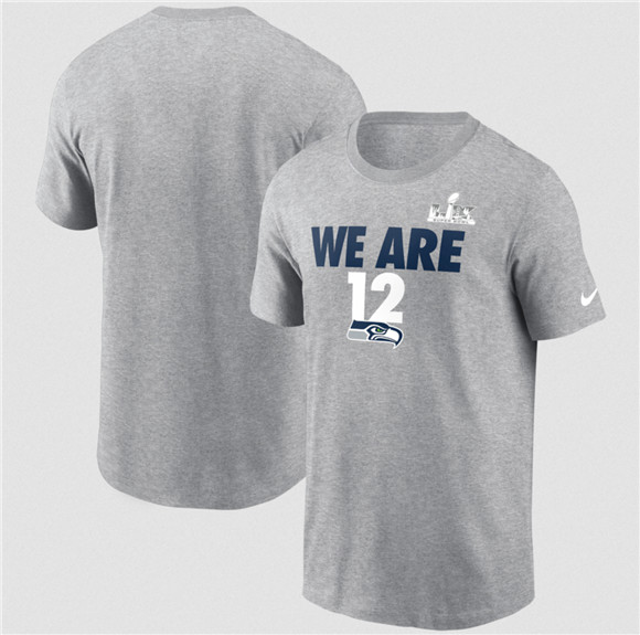 Men's Seattle Seahawks Heather Gray 2025 Super Bowl LX Fast As Fast Gets T-Shirt