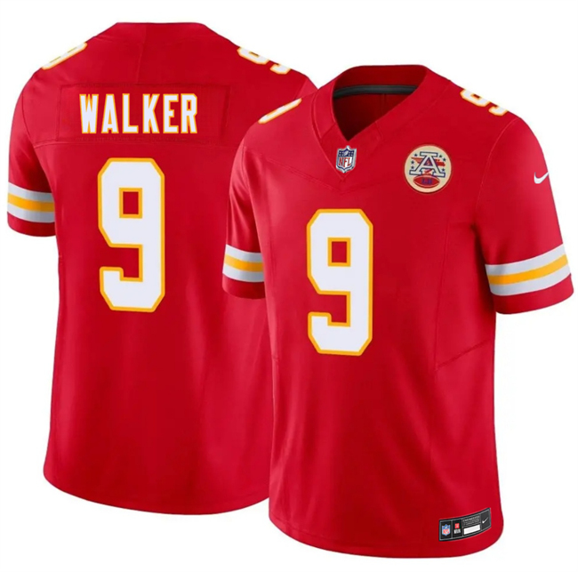 Men’s Kansas City Chiefs #9 Kenneth Walker III Red 2026 F.U.S.E. Vapor Untouchable Limited Stitched Football Jersey