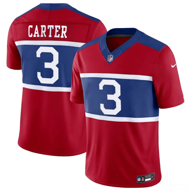 Men's New York Giants #3 Abdul Carter Red 2026 Alternate Vapor F.U.S.E. Limited Stitched Football Jersey