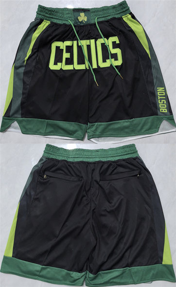 Men's Boston Celtics Black Shorts (Run Small)