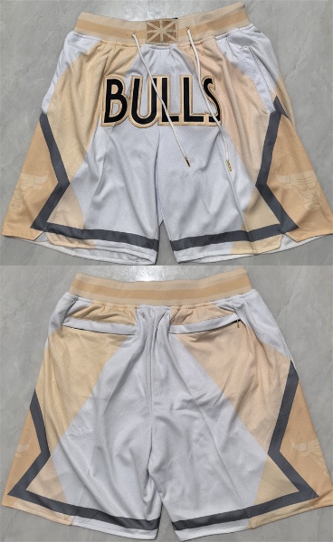 Men's Chicago Bulls White City Edition Shorts (Run Small)