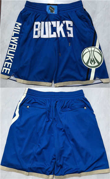 Men's Milwaukee Bucks Royal Shorts (Run Small)