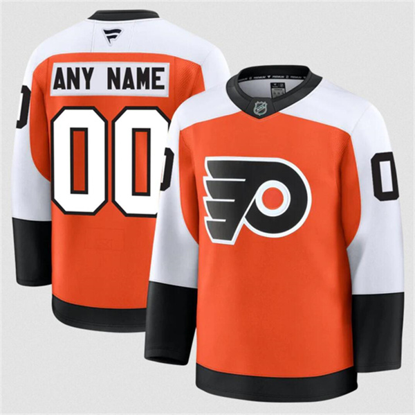 Men's Philadelphia Flyers ACTIVE PLAYER Custom Orange 2024-25 Home Stitched Hockey Jersey
