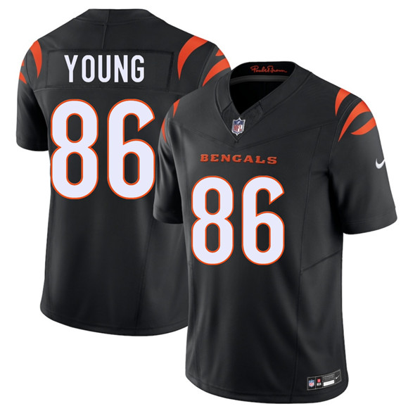 Men's Cincinnati Bengals #86 Colbie Young Black 2026 Draft F.U.S.E. Vapor Untouchable Limited Football Stitched Jersey