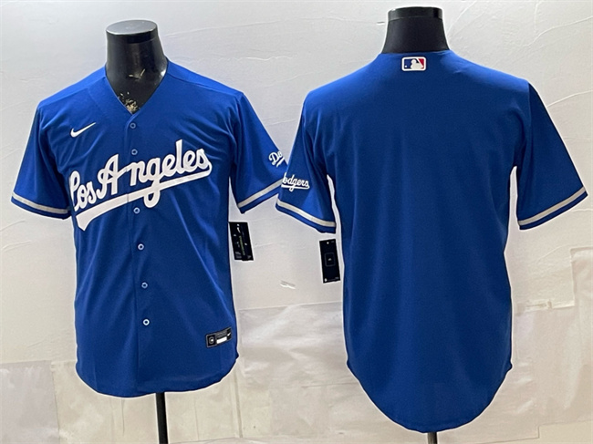Men's Los Angeles Dodgers Blank Royal Alternate Stadium Stitched Baseball Jersey