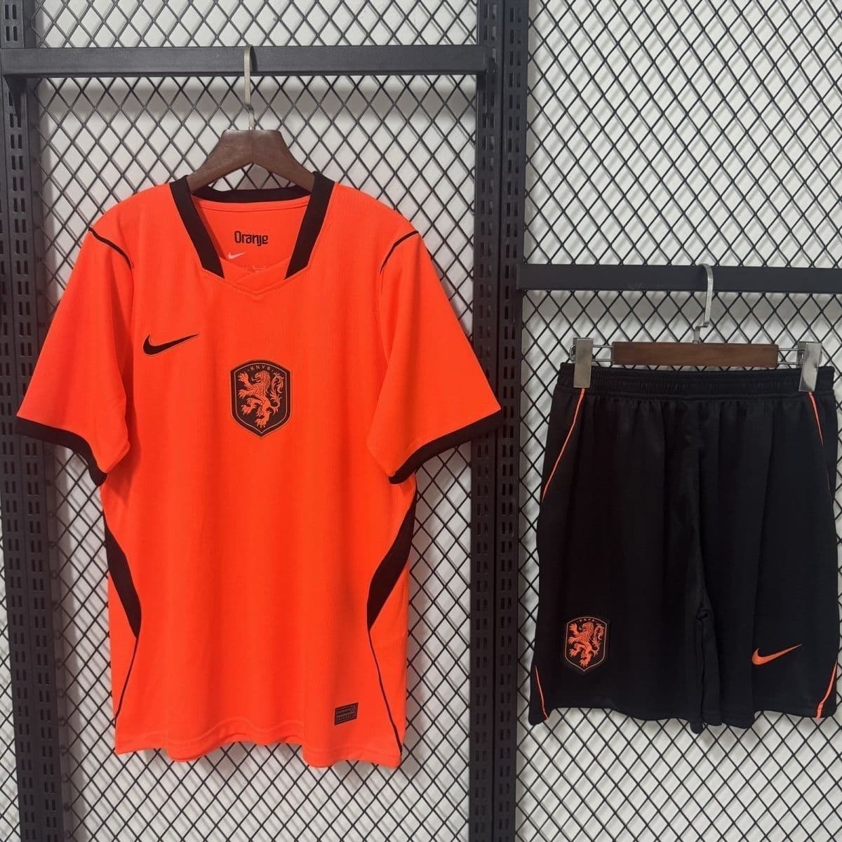 Men's Holland Blank 2026 Home Soccer Jersey Suit