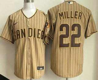 Men's San Diego Padres #22 Mason Miller Khaki Limited Jersey