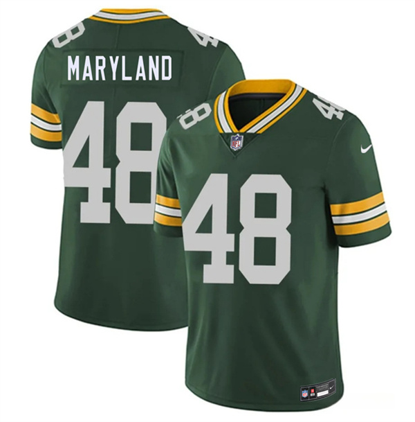 Men's Green Bay Packers #48 RJ Maryland Green 2026 Draft Vapor Untouchable Limited Football Stitched Jersey