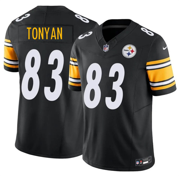 Men's Pittsburgh Steelers #83 Robert Tonyan Black 2026 F.U.S.E. Vapor Limited Football Stitched Jersey