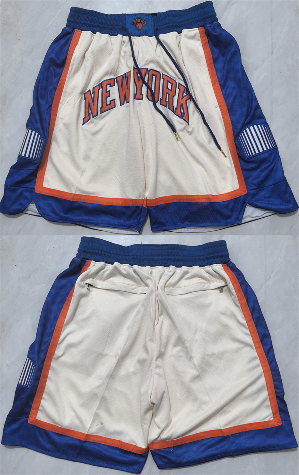 Men's New Yok Knicks Cream 2026 Shorts (Run Small)